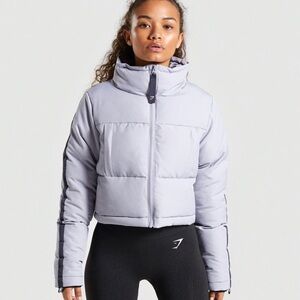 Gymshark Puffer Jacket. Lilac color, size XS, like new, I wore it once